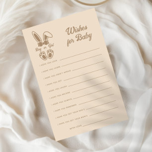 Bunny Light Beige Geschlecht offenbart Wünsche für