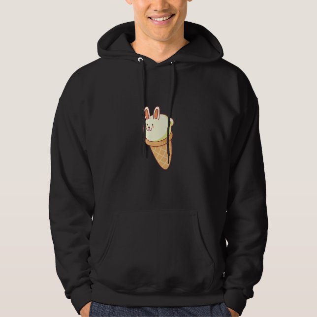 Bunny lla Ice Cream Hoodie (Vorderseite)