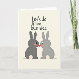 Bunny Love Lass uns jetzt machen Karte