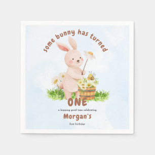 Bunny macht ein Niedliches Baby Kaninchen 1. Gebur Serviette