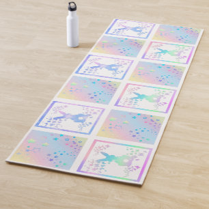 Bunny Magic Square Design Yoga Mat Yogamatte