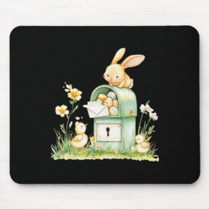 Bunny Mailbox mit Eiern Mousepad