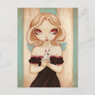 Bunny - Märchenalbino - Sonnige Postkarte