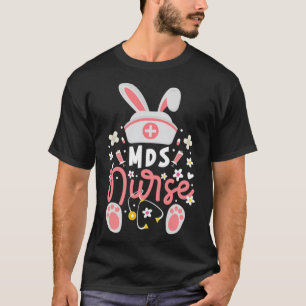 Bunny MDS Krankenschwester Niedliche Hasen Ohren m T-Shirt