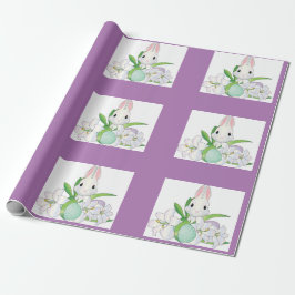 Bunny mit Eiern und Lilien Wrapping Paper Geschenkpapier