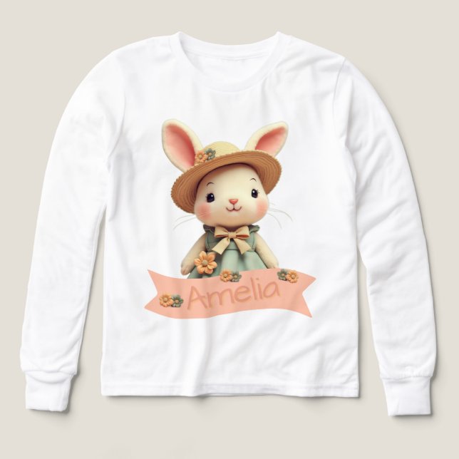 Bunny mit Name Typografie (Design Vorderseite)