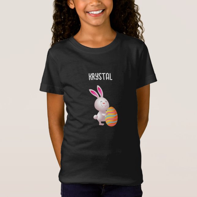 BUNNY MIT PERSONALISIERTEM EGG-T - Shirt (Vorderseite)
