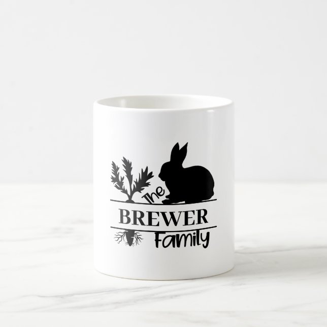 Bunny Monogram Classic Tasse (Mittel)