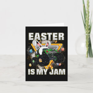 Bunny Monster Truck Oster ist mein Jam Day Boys To Karte