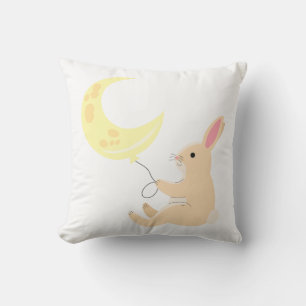 Bunny & Moon Balloon Sitzkissen Kissen