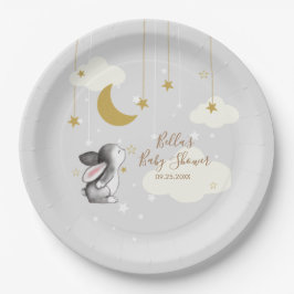Bunny Moon Star Cloud Baby Dusche Pappteller