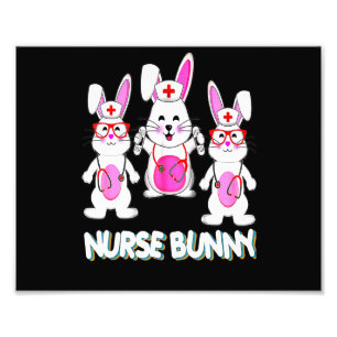 Bunny Nurse Squad Stethoskop passende Familiensgru Fotodruck
