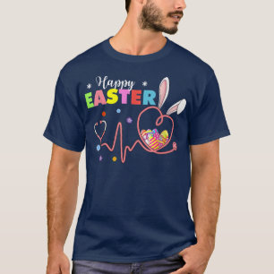 Bunny Nurse Stethoscope Happy Oaster Eggs Rabbit N T-Shirt