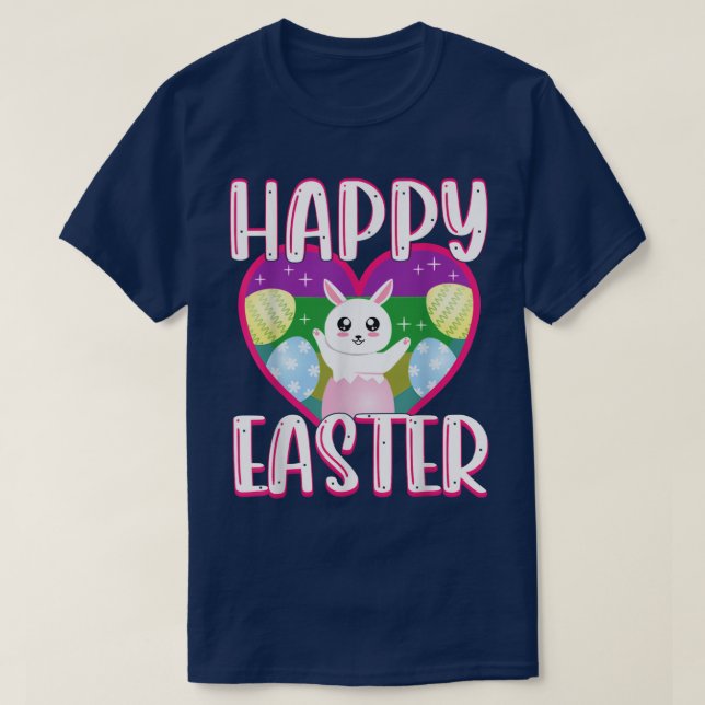 Bunny Nurse Stethoscope Happy Oaster Eggs Rabbit N T-Shirt (Design vorne)