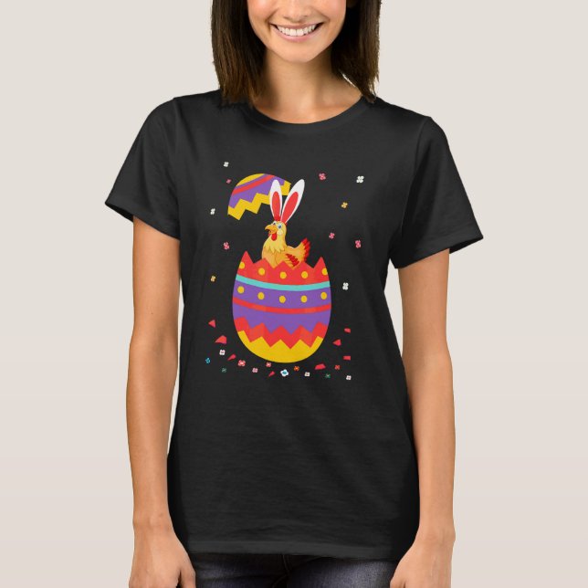 Bunny Oars Eggs Kostüm Niedlich Ostern Grafische C T-Shirt (Vorderseite)