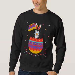 Bunny Oars Eggs Kostüm Niedlich Ostern Grafischer Sweatshirt