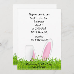 Bunny Oars Ostereier Hunt Einladung