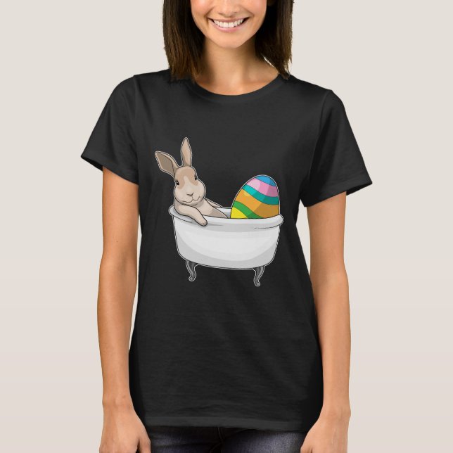 Bunny Oaster Easter egg Bathtub T-Shirt (Vorderseite)