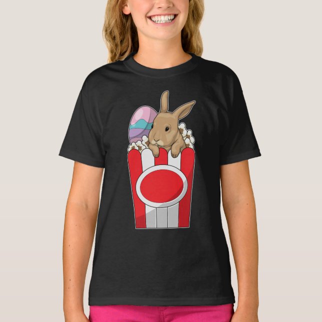 Bunny Oaster Easter egg Popcorn T-Shirt (Vorderseite)