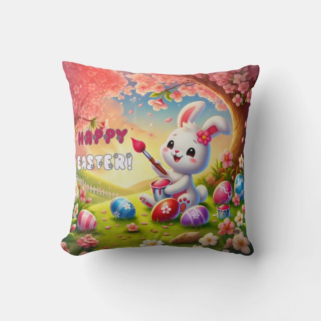 Bunny Oaster Egger Maler Kissen (Vorderseite)
