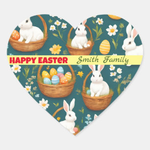 Bunny Oaster Moderne Sammlung Herz-Aufkleber