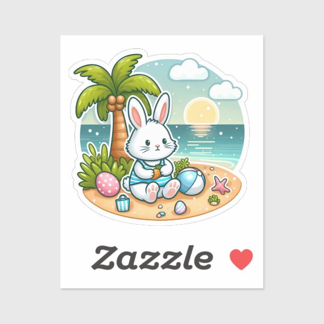 BUNNY. #Part2 / Sticker (bunny island) #12 (Blatt)