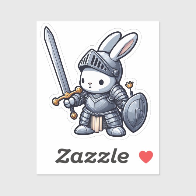BUNNY. #Part2 / Sticker (bunny knight) #15 (Blatt)