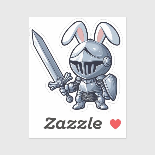 BUNNY. #Part2 / Sticker (bunny knight) #16 (Blatt)