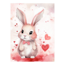 Bunny Pastel mit Herzen