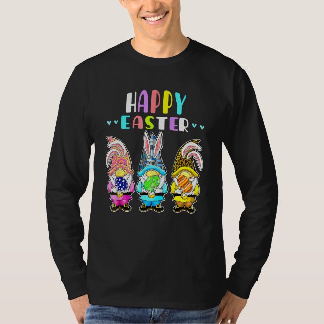 Bunny Pastel Spring Hunt Eggs Rabbit Happy Osterfe T-Shirt (Vorderseite)