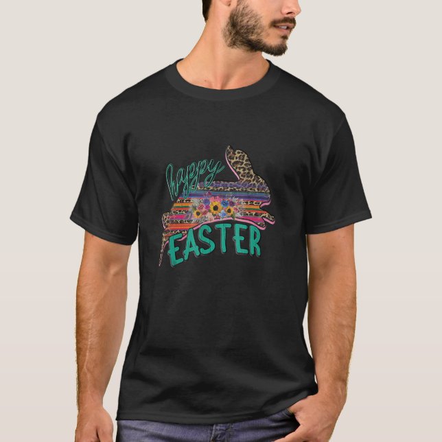 Bunny Pastel Spring Hunt Eggs Rabbit Happy Osterfe T-Shirt (Vorderseite)