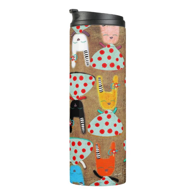 Bunny Pattern Thermosbecher (Nach rechts gedreht)