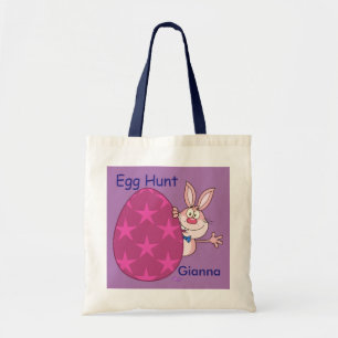 Bunny Pink Egg Jagen Lila Budget Tote Beutel Tragetasche