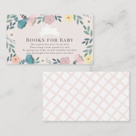 Bunny Pink Floral Girl Babydusche Anfrage Begleitkarte
