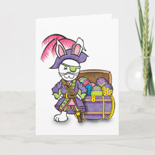 Bunny Pirate Card Feiertagskarte