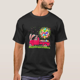 Bunny Pit Bull Happy Ostereier Baum T-Shirt