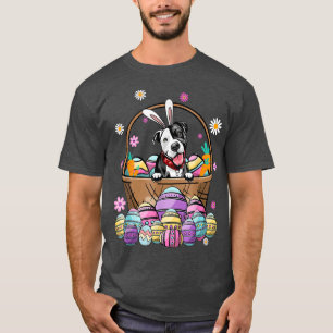 Bunny Pit Bull Hund Happy Ostertag Lover Egg Hunt T-Shirt