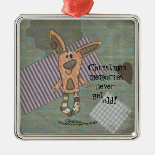 Bunny Prim Silbernes Ornament