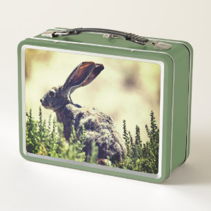 Bunny Rabbit Animal Metal Lunch Box