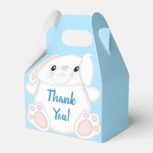 Bunny Rabbit Baby Dusche Blau Geschenkschachtel