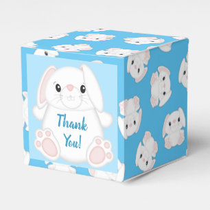Bunny Rabbit Baby Dusche Blau Geschenkschachtel