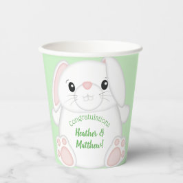 Bunny Rabbit Baby Dusche Pappbecher