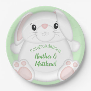 Bunny Rabbit Baby Dusche Pappteller