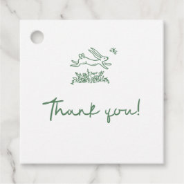 Bunny Rabbit Baby Shower Favor Tags Geschenkanhänger
