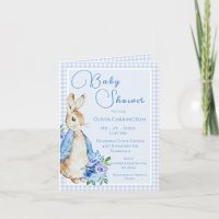 Bunny Rabbit Blue Baby Dusche