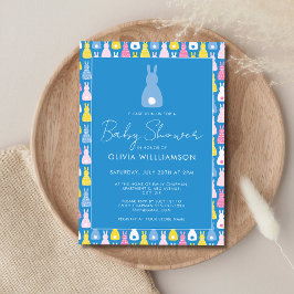 Bunny Rabbit Boy Baby Dusche Einladung