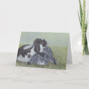 Bunny Rabbit Card Feiertagskarte