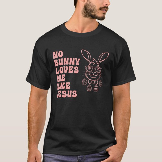 Bunny Rabbit Eggs Hunting Happy Easter Day Cute Ma T-Shirt (Vorderseite)