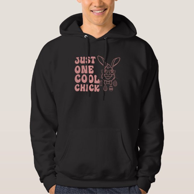 Bunny Rabbit Eggs Hunting Happy Easter Just one Co Hoodie (Vorderseite)