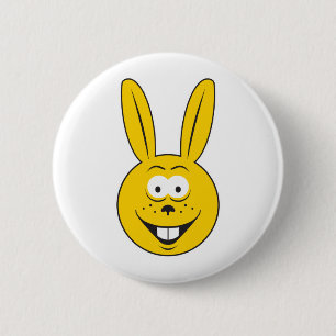 Bunny Rabbit Face Button